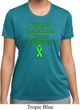 Support Lymphoma Cancer Awareness Ladies Dry Wicking T-shirt
