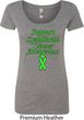 Support Lymphoma Cancer Awareness Ladies Scoop Neck