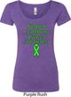 Support Lymphoma Cancer Awareness Ladies Scoop Neck