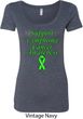 Support Lymphoma Cancer Awareness Ladies Scoop Neck
