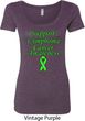 Support Lymphoma Cancer Awareness Ladies Scoop Neck