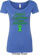 Support Lymphoma Cancer Awareness Ladies Scoop Neck