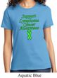 Support Lymphoma Cancer Awareness Ladies T-shirt