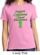 Support Lymphoma Cancer Awareness Ladies T-shirt