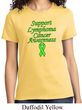 Support Lymphoma Cancer Awareness Ladies T-shirt