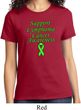 Support Lymphoma Cancer Awareness Ladies T-shirt