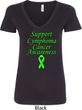 Support Lymphoma Cancer Awareness Ladies V-Neck