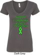 Support Lymphoma Cancer Awareness Ladies V-Neck