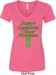Support Lymphoma Cancer Awareness Ladies V-Neck