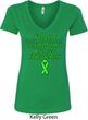Support Lymphoma Cancer Awareness Ladies V-Neck