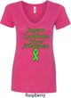 Support Lymphoma Cancer Awareness Ladies V-Neck