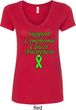 Support Lymphoma Cancer Awareness Ladies V-Neck