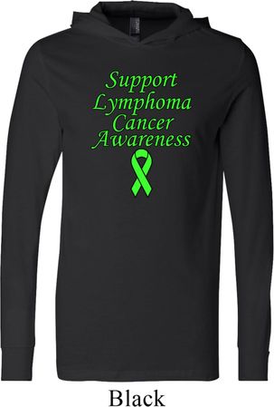 Support Lymphoma Cancer Awareness Lightweight Hoodie
