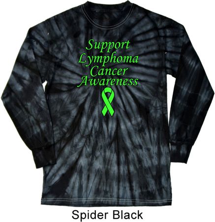Support Lymphoma Cancer Awareness Long Sleeve Tie Dye
