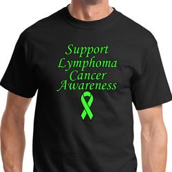 Support Lymphoma Cancer Awareness Mens Shirts