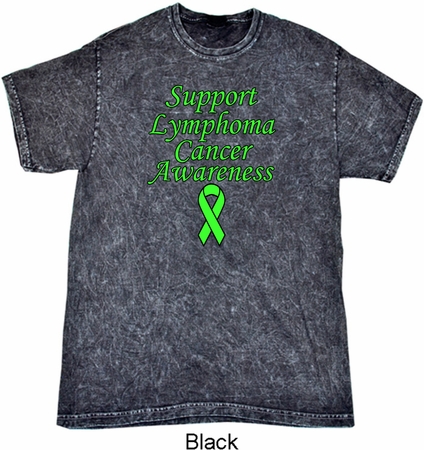 Support Lymphoma Cancer Awareness Mineral Tie Dye Shirt