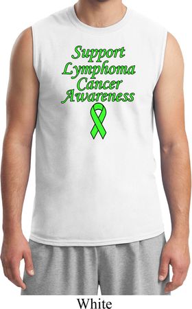 Support Lymphoma Cancer Awareness Muscle Shirt