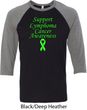 Support Lymphoma Cancer Awareness Raglan Shirt