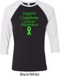 Support Lymphoma Cancer Awareness Raglan Shirt