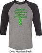 Support Lymphoma Cancer Awareness Raglan Shirt