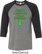 Support Lymphoma Cancer Awareness Raglan Shirt