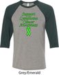 Support Lymphoma Cancer Awareness Raglan Shirt