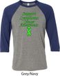Support Lymphoma Cancer Awareness Raglan Shirt