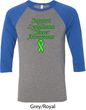 Support Lymphoma Cancer Awareness Raglan Shirt