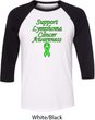 Support Lymphoma Cancer Awareness Raglan Shirt