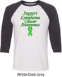 Support Lymphoma Cancer Awareness Raglan Shirt