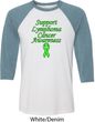 Support Lymphoma Cancer Awareness Raglan Shirt