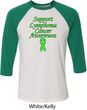 Support Lymphoma Cancer Awareness Raglan Shirt