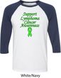 Support Lymphoma Cancer Awareness Raglan Shirt