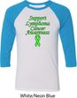 Support Lymphoma Cancer Awareness Raglan Shirt