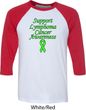 Support Lymphoma Cancer Awareness Raglan Shirt
