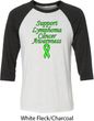 Support Lymphoma Cancer Awareness Raglan Shirt