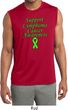 Support Lymphoma Cancer Awareness Sleeveless Dry Wicking Shirt