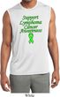 Support Lymphoma Cancer Awareness Sleeveless Dry Wicking Shirt