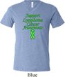 Support Lymphoma Cancer Awareness Tri Blend V-neck