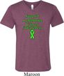 Support Lymphoma Cancer Awareness Tri Blend V-neck
