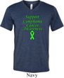 Support Lymphoma Cancer Awareness Tri Blend V-neck
