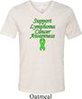 Support Lymphoma Cancer Awareness Tri Blend V-neck