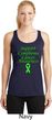 Support Lymphoma Cancer Ladies Dry Wicking Racerback