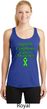 Support Lymphoma Cancer Ladies Dry Wicking Racerback