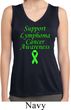 Support Lymphoma Cancer Ladies Dry Wicking Sleeveless Shirt