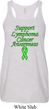 Support Lymphoma Cancer Ladies Flowy Racerback