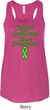 Support Lymphoma Cancer Ladies Flowy Racerback