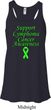 Support Lymphoma Cancer Ladies Flowy Racerback
