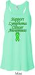 Support Lymphoma Cancer Ladies Flowy Racerback