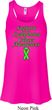 Support Lymphoma Cancer Ladies Flowy Racerback